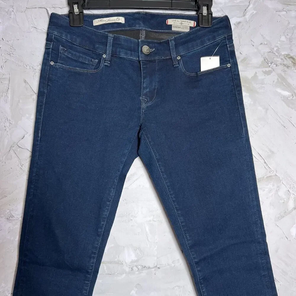 Mavi Serena Skinny Jeans Size 27x33 Dark Blue Low Rise Stretch Denim Fit NEW